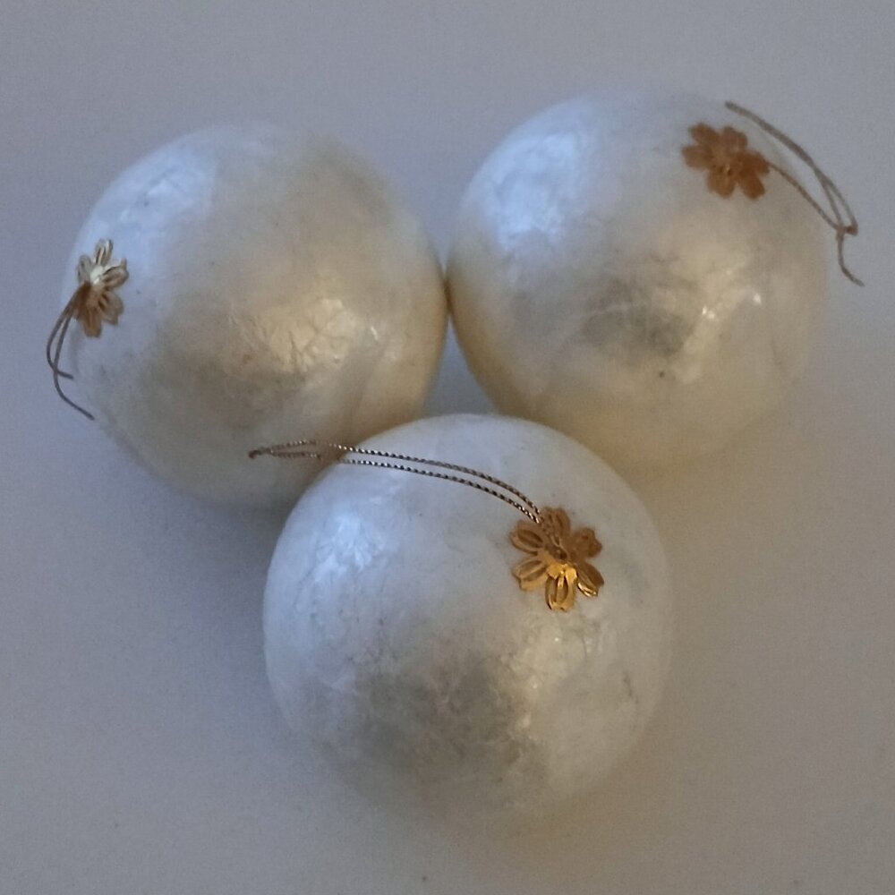 Venetian Plaster Christmas Ball Ornaments (3)